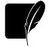 Quill and inkpot icon representing writing, content creation, or editorial work
