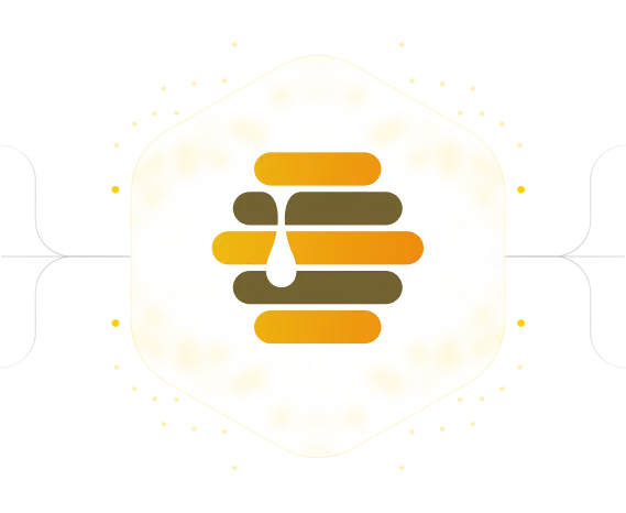 AI-powered honeycomb system graphic explaining Beehive custom software engineering microtasks process