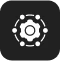AI automation icon representing software development process and system control