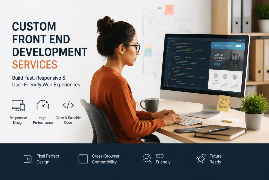 Front End Development Services for creating responsive and user-friendly modern websites
